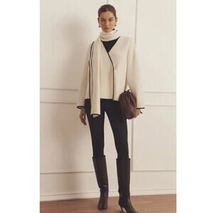 Naadam Lux Cashmere Sweater Jacket Size Medium
